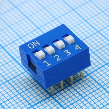 DS-04B-V - DIP переключатель 4 группы