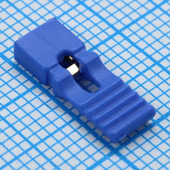DS1027-2LUF1 - ДЖАМПЕР (перемычка), удлиненный, синий, длина 13.5мм