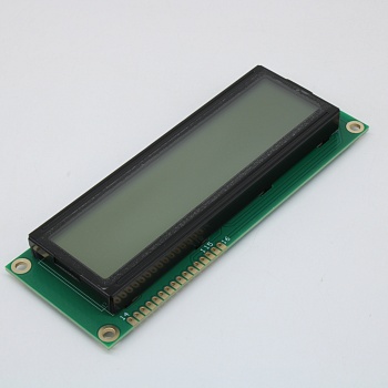 HTM1602B-31W-A5P - ЖКИ знакосинтезирующий 16 x 2, FSTN Белый Позитивный/прозрачно-отражающий светодиодная подсветка белая размеры 122x44мм, видимая область 99x24 мм, -20...70°C, 6 o`clock, 16 контактов снизу