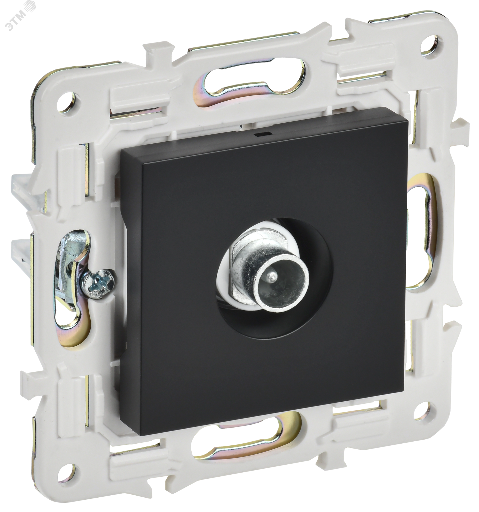 SKANDY Розетка TV проходная SK-A17Bl черный IEK SK-A10-P-K02