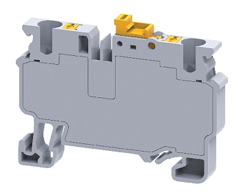 Клемма с ножевым размыкателем CPK6 - Клемма с ножевым размыкателем, тип фиксации провода: push-in, номинальное сечение: 6 мм кв., 20A, 1000V, ширина: 8 мм, цвет: серый, тип монтажа: DIN 35
