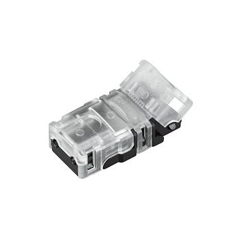 Коннектор HIP-MONO-8mm-2pin-STW-HD 042070 - Одиночный коннектор (без провода) для подключения питания к открытым IP20 светодиодным одноцветным лентам шириной 8 мм с высокой плотностью светодиодов. Материал - прозрачный пластик. Обеспечивает соединение без
