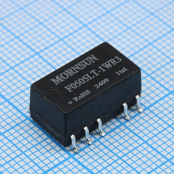 F0505LT-1WR3 - Преобразователь DC/DC, на печатную плату 1Вт вход 5(4.5...5.5)В выход 5В 200мА, изоляция вход-выход 3000В КПД 82%