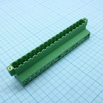 2EDGKRP-5.08-18P-14-00A(H) - Разъемный клеммный блок, 18 контактов. Серия 2EDGKRP-5.08