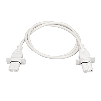 Коннектор ARL-TAIL-1000-CON-FF-2pin (WH) 030994 - Гибкий коннектор для соединения светильников LARGO. Длина 1000 мм. Без возможности подвода питания. При использовании с треками и аксессуарами другой серии возможно отличие по цвету. Подходит только для дв