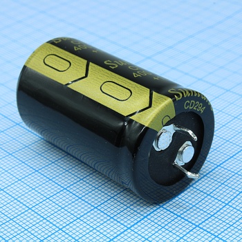 TS13DR2G221MSB0D0R - Конденсатор алюминиевый электролитический 400В  220мкФ ±20%, 25*40 P:10мм защелкиваемые выводы 1000мА 2000ч -25…+105°С