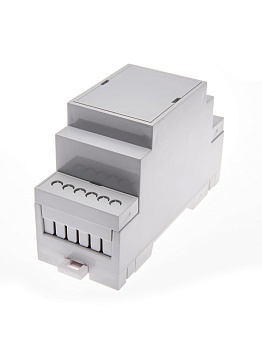 D2M-RU - Корпус на 2 модуля для установки на DIN-рейку, размеры: 90,2х57,5х36,6 мм, мат.: ABS-UL-94V0, цвет: светло-серый RAL7035. Под клеммные блоки шаг 5.08мм. Аналог корпуса Gainta D2MG