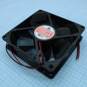 Y-Y9225H12B - Вентилятор 12В 92х92х25 B 3000 об/мин., 92.4м3/час, 38дБ, подшипник качения, тип вывода - провод