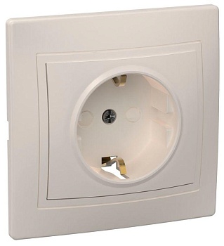 РСш10-3-Км Роз. 1мес. с з/к с з/ш 16А кер. КВАРТА крем. ERK14-K33-16-K