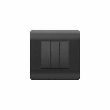 Переключатель 3-кл. NEW3-E 10А черн. 431510