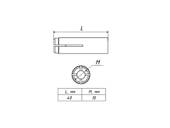 Анкер стальной забивной М10 EKF