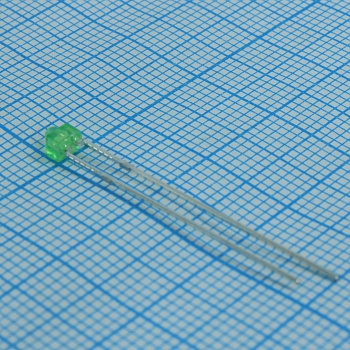 FYL-1804GD1A - Светодиод 1,8мм/зеленый/570нм/40мкд/40°