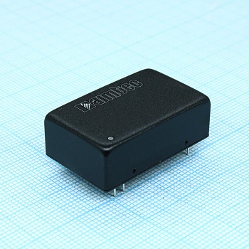 AM6T-2405D-NZ - DC/DC, 6Вт, вход 18…36В, выход ±5В/±0.6А, изоляция 1500В DC, КПД 83%,  DIP24, 10.8x20x32мм, -40…85°C, металл