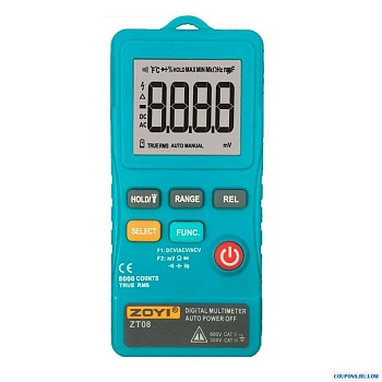 ZT-08 - Портативный мультиметр 8000 отсчетов, TRUE RMS