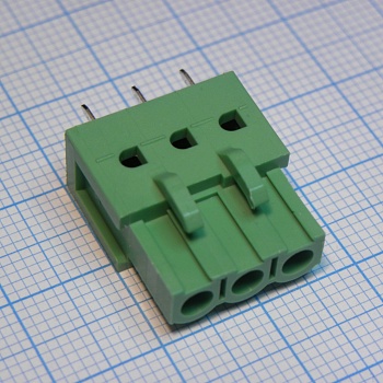 2EDGB-5.08-03P-14-00A(H) - клеммный блок вертикальный 3 контакта шаг 5.08мм на плату