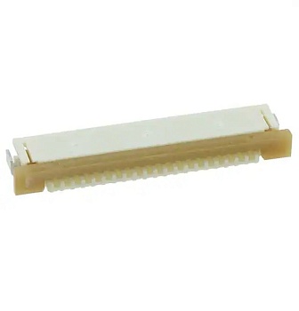 522712079 - Разъем для плоского шлейфа 20 контактов 1мм угловой поверхостный монтаж лента на катушке