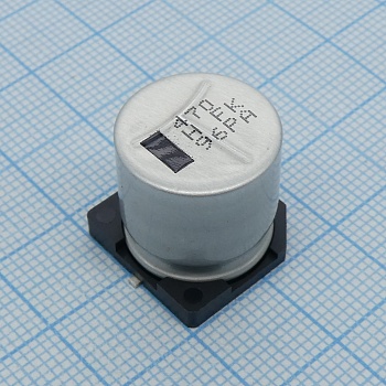 EEVFK1H471M - Конденсатор алюминиевый электролитический 470мкФ 50В ±20% (16 X 16.5мм) для поверхностного монтажа 1610мА 5000час 105°С автомобильного применения лента на катушке