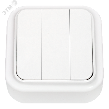 Беларусь Выключатель трехклавишный наружный Выключатель А05 6-137