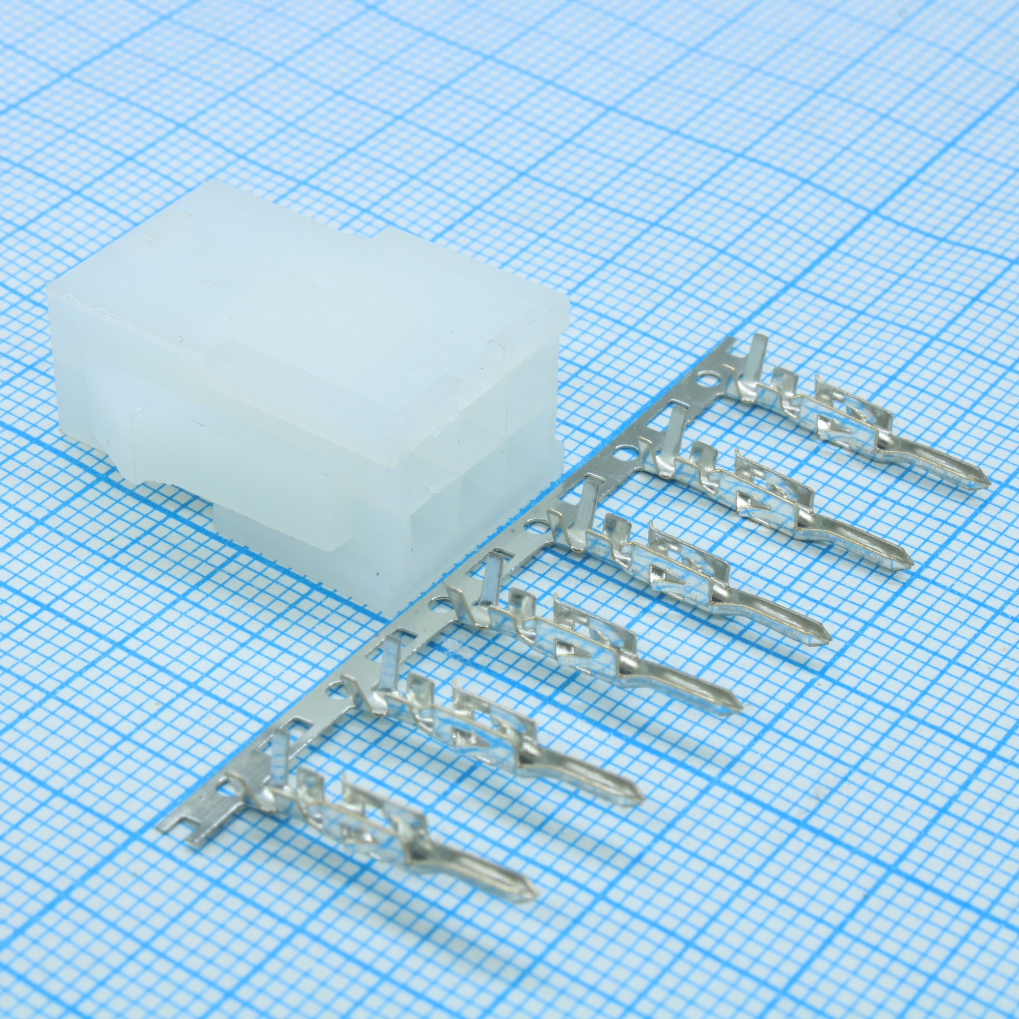 MF-2X3M + TERMINALS - Разъем питания Mini-Fit 6 контактов, вилка на кабель, шаг 4,2мм