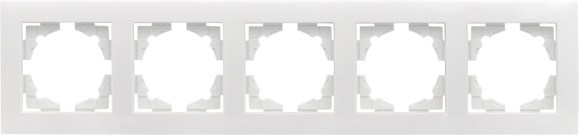 Валенсия рамка 5-местная белая PROxima EWM-G-305-10