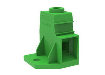 Розеточный разъем на плату MC-TK15H01C-BL - Клемма, горизонтальный подвод кабеля, на плату, шаг: 15 мм, 1 полюс, фиксация провода винтовая, исполнение: стандартное, 1000V, 125A, цвет: черный