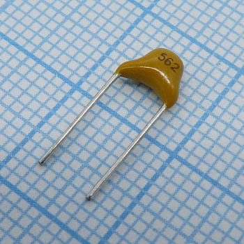 TS170R1H562K8BBB0R - Конденсатор керамический многослойный 5600пФ 50В X7R ±10% радиальный 5.08мм 125°C россыпь