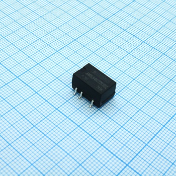 AM1LS-0512SH30JZ - DC/DC, 1Вт, вход 4.5…5.5В, выход 12В/0.009…0.084А, изоляция 3000В DC, КПД 83%, максимальная емкостная нагрузка не более 560мкФ, для поверхностного монтажа, 13.2x11.4x7.25мм, -40…105°C, пластик