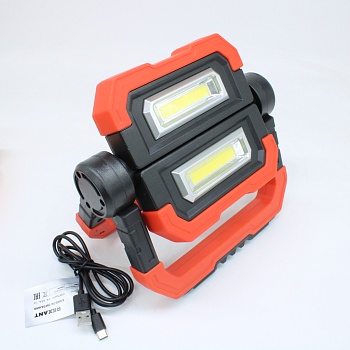 Фонарь прожекторный складной с полимерным аккумулятором и функцией Power bank 75-8000