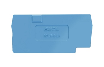 Торцевая крышка TC1.5-3-BU-EA - Торцевая крышка для клемм TC1.5-3-..., цвет: синий