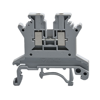 Проходная клемма JUT1-1.5-BE - Проходная клемма, тип фиксации провода: винтовой, номинальное сечение: 1,5 мм кв., 500V, 17,5A, ширина: 4,2 мм, цвет: синий, тип монтажа: DIN35