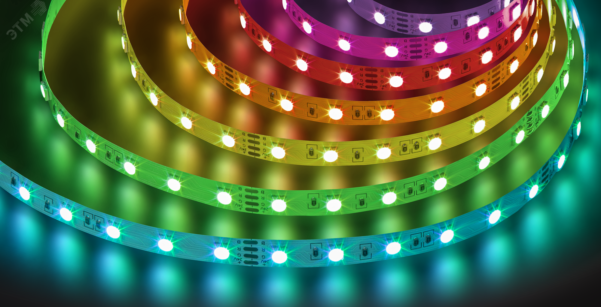 Лента светодиодная NLS-5050RGB60-14.4-IP20-24V 5м 34439