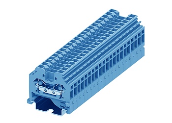 Проходная клемма 204902 - Проходная клемма, боковой подвод кабеля, TA4, тип фиксации провода: пружинный, номинальное сечение: 4 мм кв., 32A, 800V, ширина: 6 мм, цвет: синий, тип монтажа: DIN 35