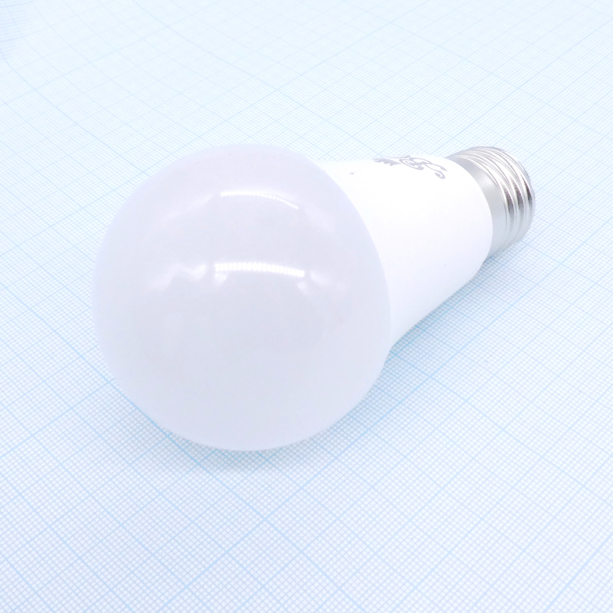 Лампа LED ВС ЛОН 12W А60 тепл. - E27, 2700K,A60,115*60 матов,1100Lm, пласт/алюм, IC-драйвер