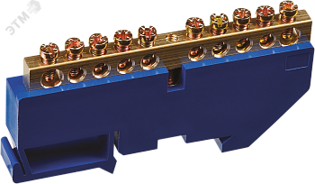 Шина нулевая на DIN-изол NBB-M69-10D/B 17290