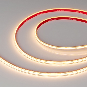 Лента герметичная COB-PS-X400-7mm 24V Warm2700 (7.2 W/m, IP67, CSP, 5m) 041700 - Герметичная лента COB сплошной засветки без видимых светодиодов, IP67 (PS - силиконовая экструзия). Светодиоды CSP 400 шт/м (2000шт на 5м). Цвет свечения ТЕПЛЫЙ 2700K, высоки