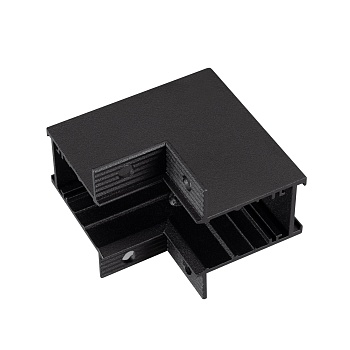 Коннектор угловой MAG-CON-MINI-2538-F-L90-INT (BK) 049052 - Угловой прямой коннектор для встраиваемого трека MAG-TRACK-2538-F. Не содержит токопроводящих дорожек. Материал алюминий, цвет черный. Размеры 62x62x49x38мм. Аксессуары для соединения с треком пр