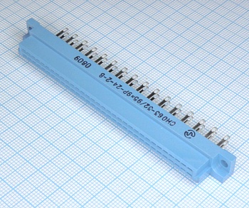 СНО63-32/95х9Р-24-2-В - Прямая розетка в два ряда