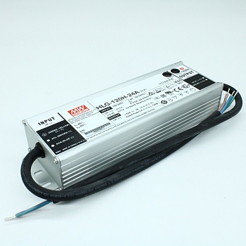 HLG-120H-24A - Преобразователь AC/DC IP65 120вт выход 5А 24В