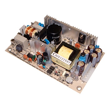 PD-45A - AC-DC, 45Вт, вход 85…264V AC, 47…440Гц /120…370В DC, выход1: +5В/0.4…5A, выход2: +12В/0.2…2.5A, изоляция 3000В AC, открытая плата 127х76х30мм, -10…+60°С