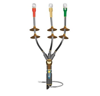 Муфта кабельная концевая наружн. установки 10кВ КНТпН 3х(150-240мм) с болт. наконечн. 22020122