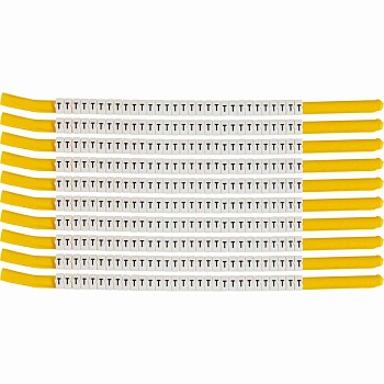 brd133329 - SCN-18-T клипсы белые, 300шт/упак, для провода 4,6-5,9мм диаметра, легенда T