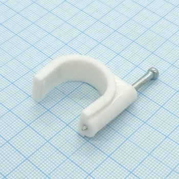 Скоба 22 мм(100 шт) - для связки проводов к стене