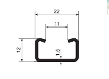 Рейка 98.400.0000.0 - Монтажная рейка, для установки зажимлв SKN/WST длина 2 м