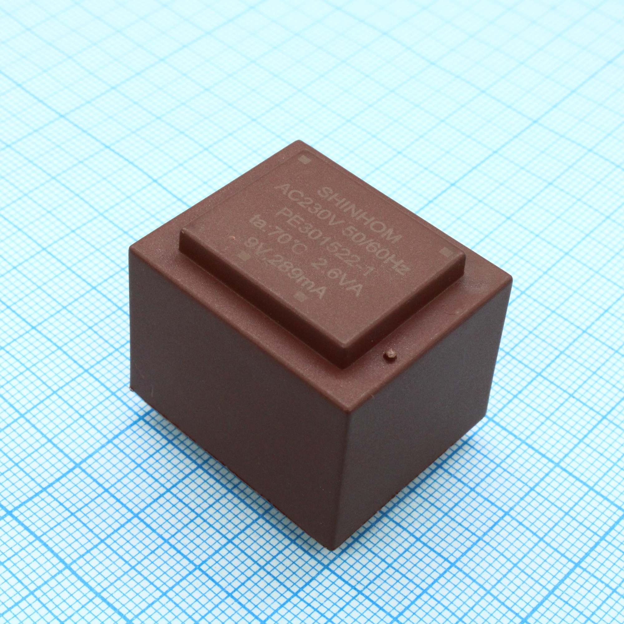 PE301522-1 - Трансформатор питания 2.6ВА  230В 9В/289мА ta 70°C (EI 30/15.5) 27мм