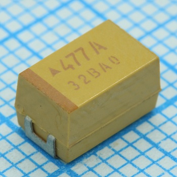 TS20S01V470KET000R - ЧИП-конденсатор танталовый 47мкФ ±10% 35В типоразмер E (7.4 X 4.4 X 4.3мм) 0.2Ом 125С лента на катушке