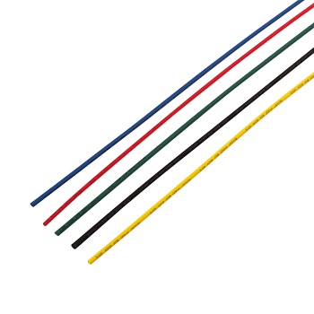 Набор термоусаживаемых трубок ТУТ нг 2,0/1,0мм, пять цветов, 1м 29-0151