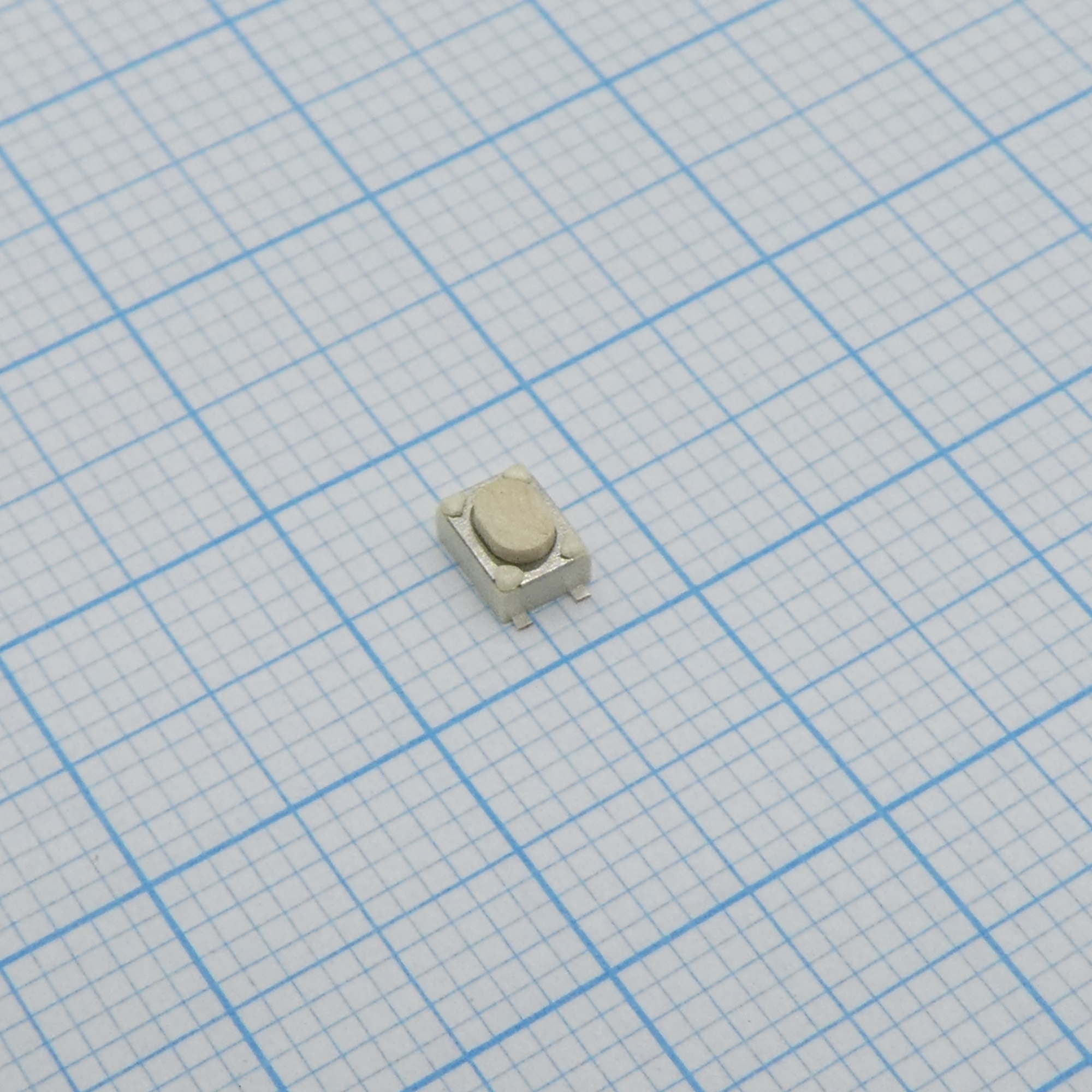 L-KLS7-TS3401-2.5-180 - Кнопка тактильная миниатюрная 3*4мм для поверхностного монтажа, 50мА 12В DC, 100 мОм, усилие нажатия 250±50gf, ресурс 100000 циклов, цвет белый