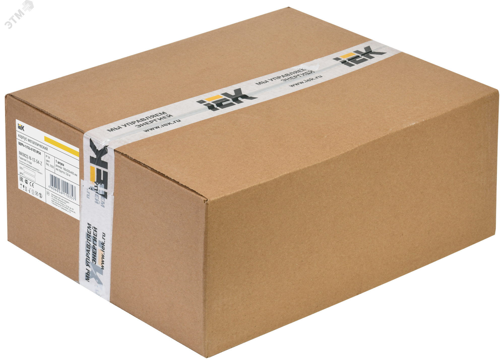 Корпус металлический ЩУРн-1/12 (395х310х165мм) IP54 без окна TITAN MKM22-N-12-54-Z