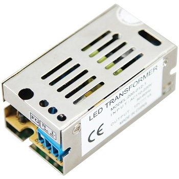 Источник питания 220 V AC/12 V DC 1 A 12 W с разъемами под винт, без влагозащиты (IP23) 200-012-1