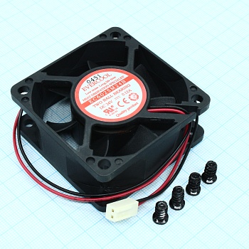 EC6025M24B - Вентилятор 24В, 60х60х25мм, подшипник качения, 4500 об/мин